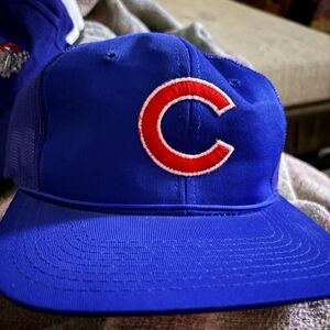 Vintage 1980s Sports Specialties Chicago Cubs Mesh Snapback Hat Cap MLB